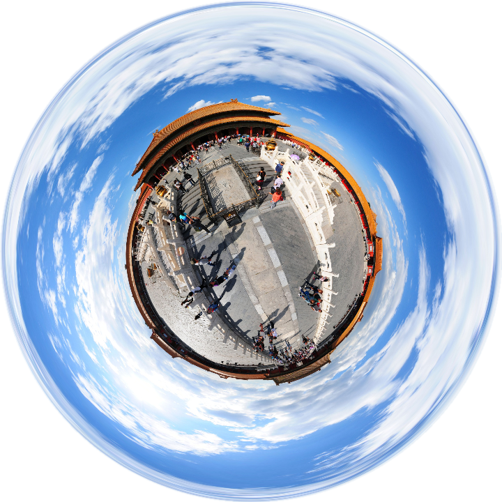 全景图片视角变换-鱼眼预览